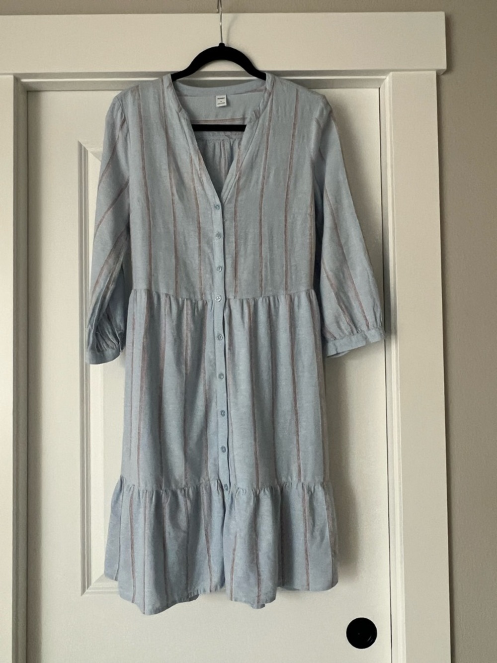Old Navy Striped Button Up Dress Size M